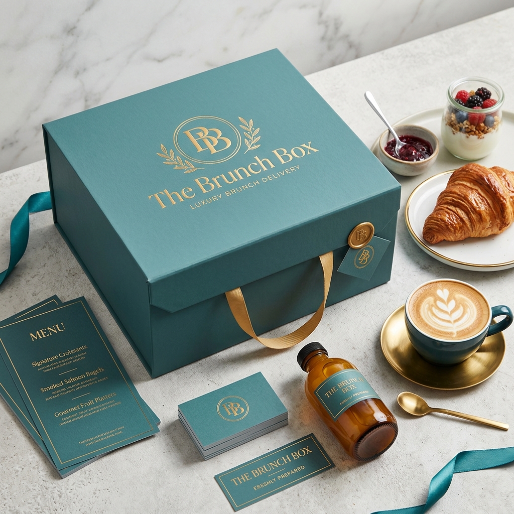 The Brunch Box – luxury food delivery branding by Theios Creative